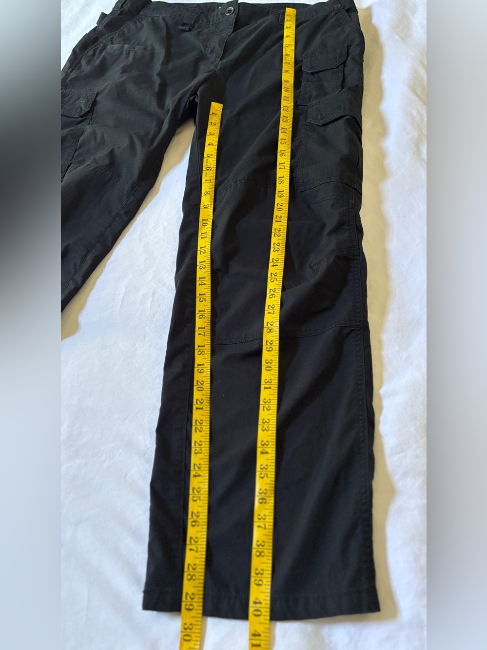 5.11 Tactical Women’s Size 16 Regular Black Cargo Utility Pants Straight Leg - Picture 4 of 6